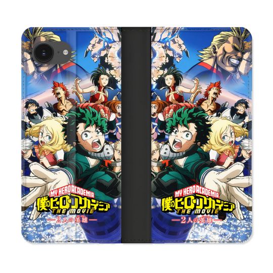 Housse Cuir Portefeuille Pour Iphone 17e Manga My Hero Academia Affiche