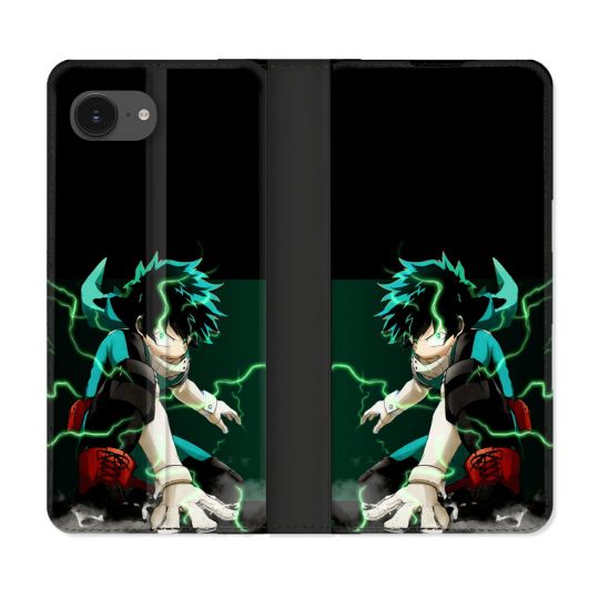 Housse Cuir Portefeuille Pour Iphone 17e Manga My Hero Academia Deku