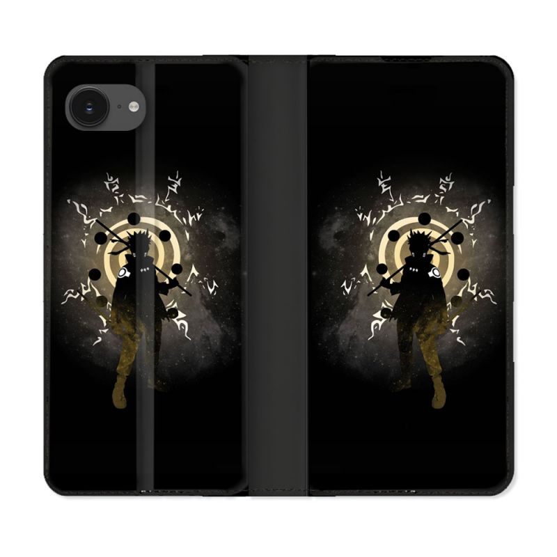Housse Cuir Portefeuille Pour Iphone 17e Manga Naruto Sage