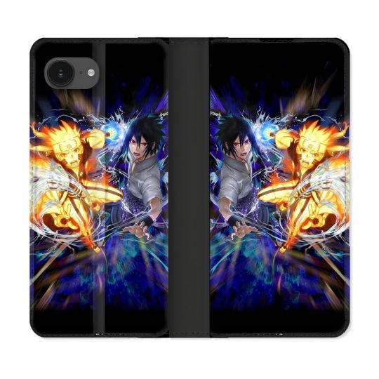 Housse Cuir Portefeuille Pour Iphone 17e Manga Naruto VS