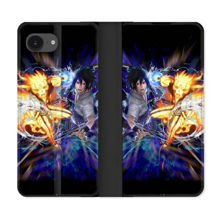 Housse Cuir Portefeuille Pour Iphone 17e Manga Naruto VS