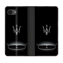 Housse Cuir Portefeuille Pour Iphone 17e Maserati