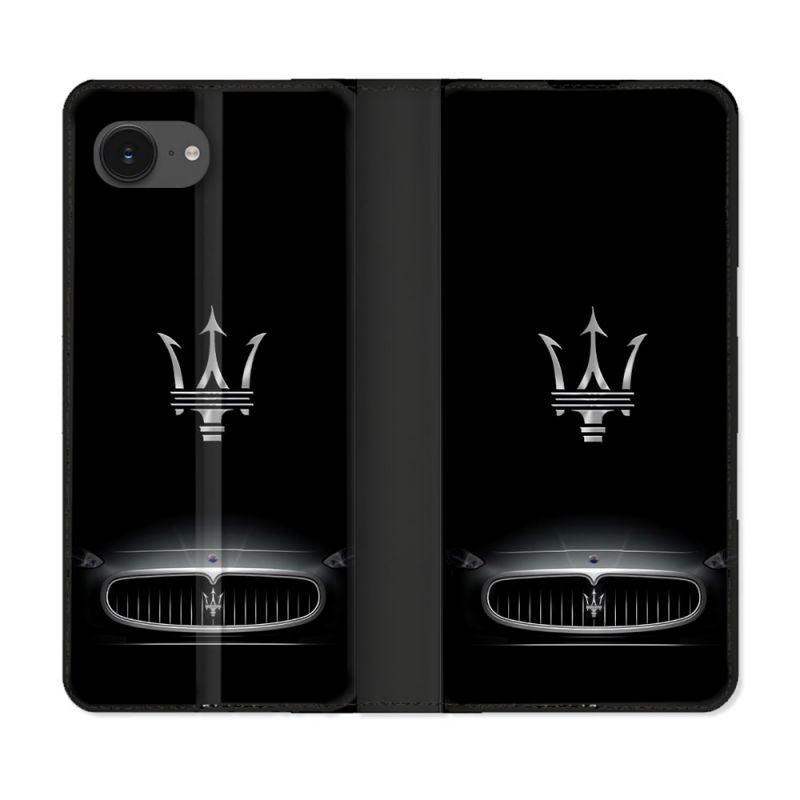 Housse Cuir Portefeuille Pour Iphone 17e Maserati