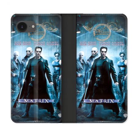 Housse Cuir Portefeuille Pour Iphone 17e Matrix Affiche