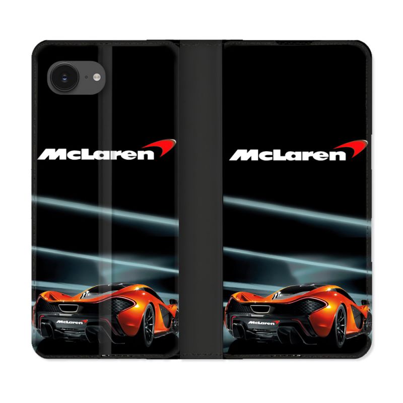 Housse Cuir Portefeuille Pour Iphone 17e Mc Laren