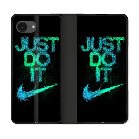 Housse Cuir Portefeuille Pour Iphone 17e Nike Just Do It