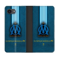 Housse Cuir Portefeuille Pour Iphone 17e Olympique Marseille OM Bande