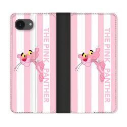 Housse Cuir Portefeuille Pour Iphone 17e Panthere Rose