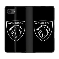 Housse Cuir Portefeuille Pour Iphone 17e Peugeot