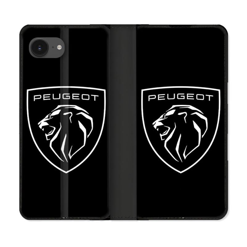 Housse Cuir Portefeuille Pour Iphone 17e Peugeot