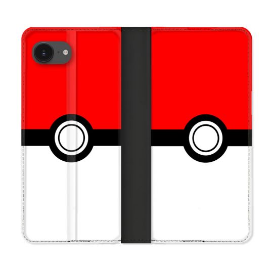 Housse Cuir Portefeuille Pour Iphone 17e Pokemon Pokeball