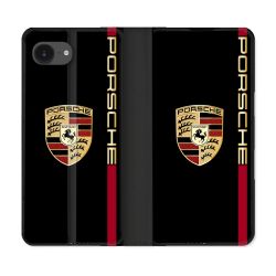 Housse Cuir Portefeuille Pour Iphone 17e Porsche Line