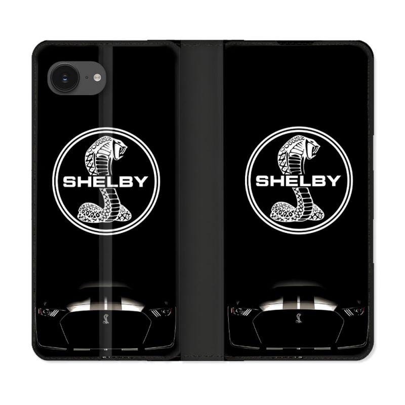 Housse Cuir Portefeuille Pour Iphone 17e Shelby