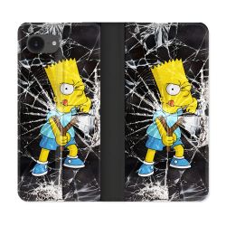 Housse Cuir Portefeuille Pour Iphone 17e Simpson Bart