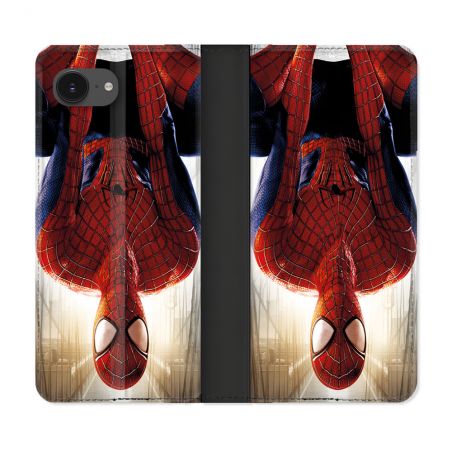 Housse Cuir Portefeuille Pour Iphone 17e Spiderman Invers