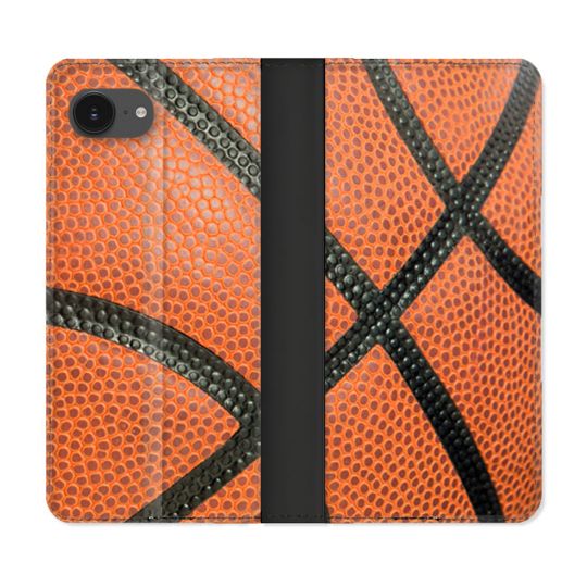 Housse Cuir Portefeuille Pour Iphone 17e Sport Ballon Basket