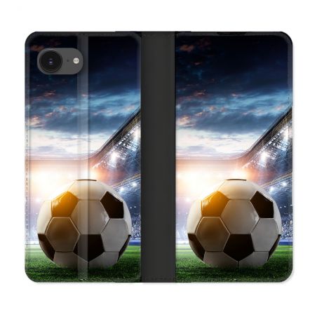Housse Cuir Portefeuille Pour Iphone 17e Sport Football Stade