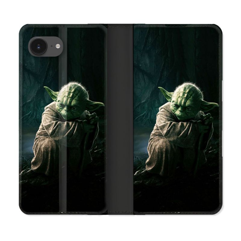 Housse Cuir Portefeuille Pour Iphone 17e Star Wars - Yoda sombre