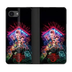 Housse Cuir Portefeuille Pour Iphone 17e Stranger Things Affiche 3