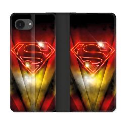 Housse Cuir Portefeuille Pour Iphone 17e Superman Logo