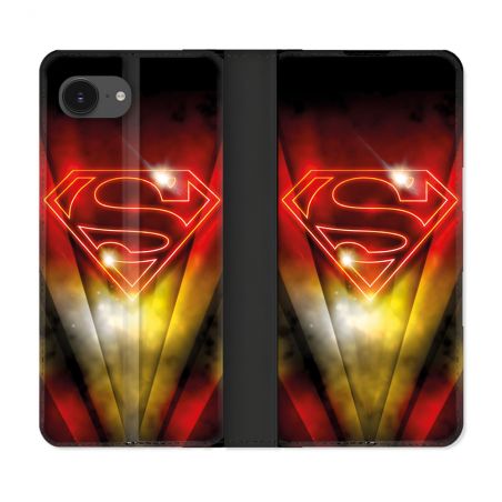 Housse Cuir Portefeuille Pour Iphone 17e Superman Logo
