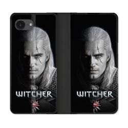 Housse Cuir Portefeuille Pour Iphone 17e The Witcher Noir