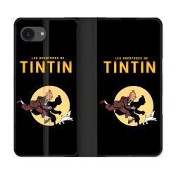 Housse Cuir Portefeuille Pour Iphone 17e Tintin Classique