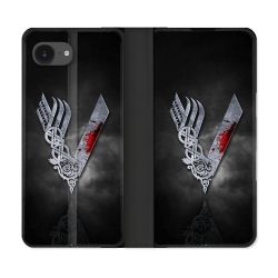 Housse Cuir Portefeuille Pour Iphone 17e Viking