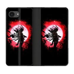 Housse Cuir Portefeuille Pour Iphone 17e Voyage Japon Samourai