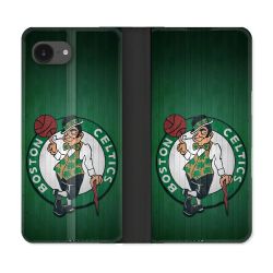 Housse Cuir Portefeuille Pour Iphone 17e Basket Boston Celtics