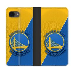 Housse Cuir Portefeuille Pour Iphone 17e Basket Golden State Warriors