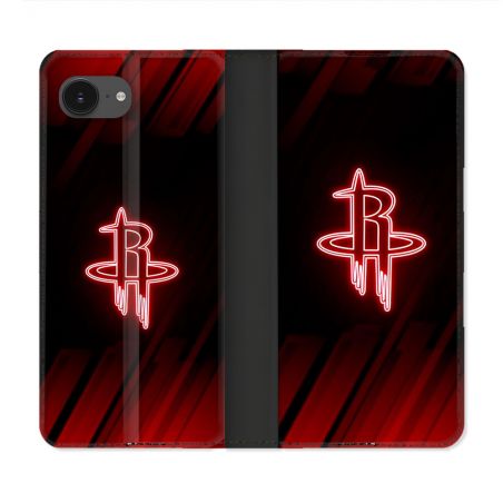 Housse Cuir Portefeuille Pour Iphone 17e Basket Houston Rockets