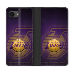 Housse Cuir Portefeuille Pour Iphone 17e Basket Los Angeles Lakers