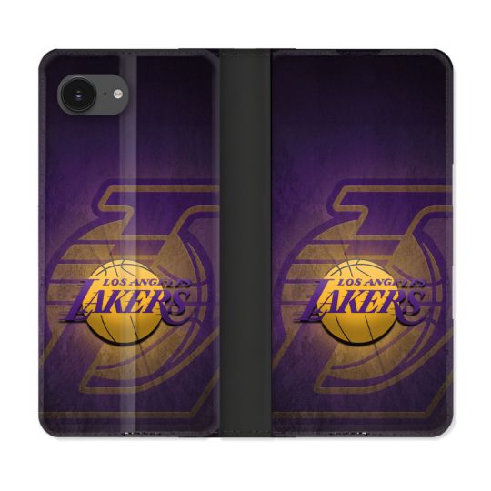 Housse Cuir Portefeuille Pour Iphone 17e Basket Los Angeles Lakers