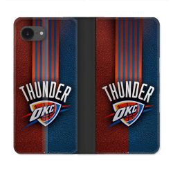 Housse Cuir Portefeuille Pour Iphone 17e Basket Oklahoma City Thunder