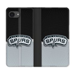 Housse Cuir Portefeuille Pour Iphone 17e Basket San Antonio Spurs