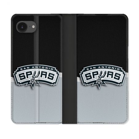 Housse Cuir Portefeuille Pour Iphone 17e Basket San Antonio Spurs