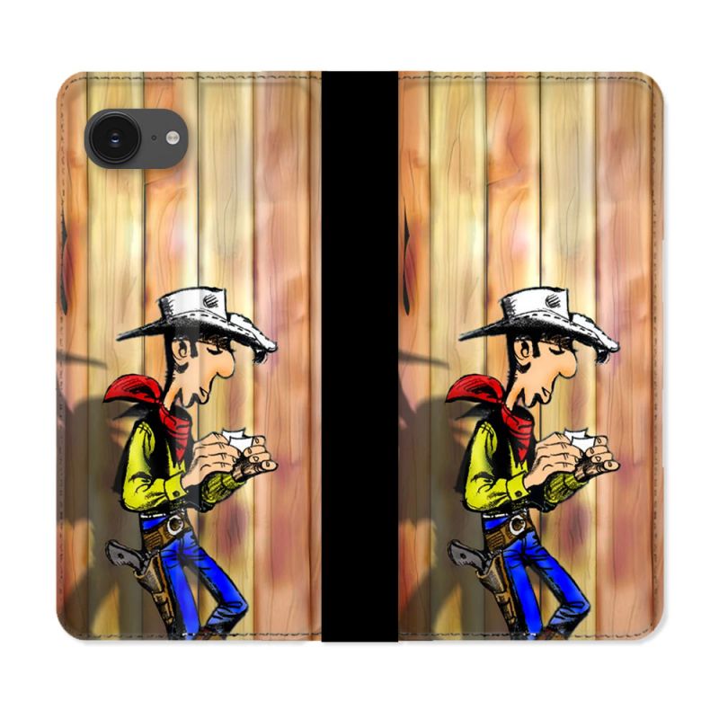 Housse Cuir Portefeuille Pour Iphone 17e Lucky Luke