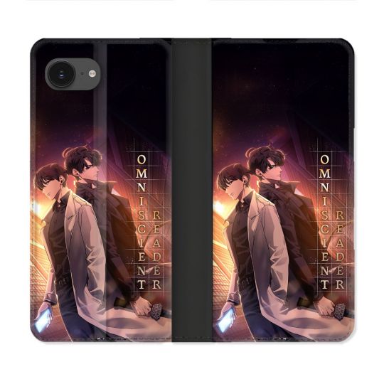 Housse Cuir Portefeuille Pour Iphone 17e Manga Lecteur Omniscient Affiche