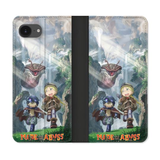 Housse Cuir Portefeuille Pour Iphone 17e Manga Made In Abyss Affiche
