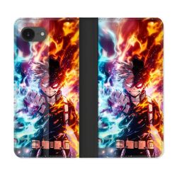 Housse Cuir Portefeuille Pour Iphone 17e Manga My Hero Academia Shoto Portrait