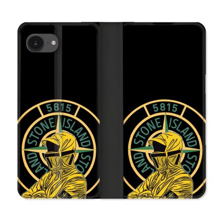 Housse Cuir Portefeuille Pour Iphone 17e Stone Island Color