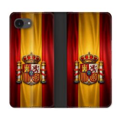 Housse Cuir Portefeuille Pour Iphone 17e Voyage Drapeau Espagne