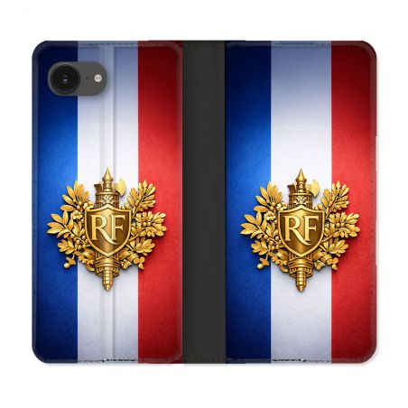 Housse Cuir Portefeuille Pour Iphone 17e Voyage Drapeau France