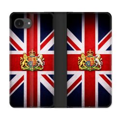 Housse Cuir Portefeuille Pour Iphone 17e Voyage Drapeau Grande Bretagne UK