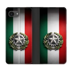 Housse Cuir Portefeuille Pour Iphone 17e Voyage Drapeau Italie
