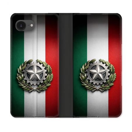 Housse Cuir Portefeuille Pour Iphone 17e Voyage Drapeau Italie
