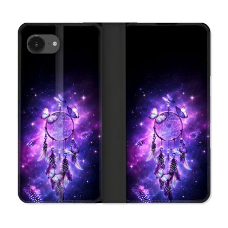 Housse Cuir Portefeuille Pour Iphone 17e Zen Attrape Reve Papillon 2026