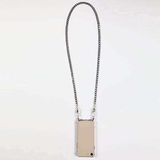 Coque Pour Xiaomi 17 avec Lanière Cordon Metal Plate Argent