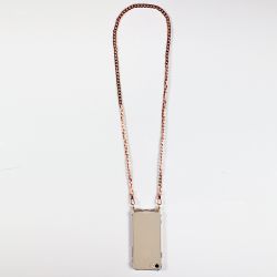 Coque Pour Xiaomi 17 avec Lanière Cordon Metal Plate Or Rose